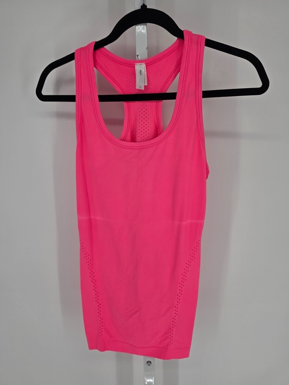 GAP Fit Womens Sz S Fitted Racerback Athletic Tank Top Neon Pink